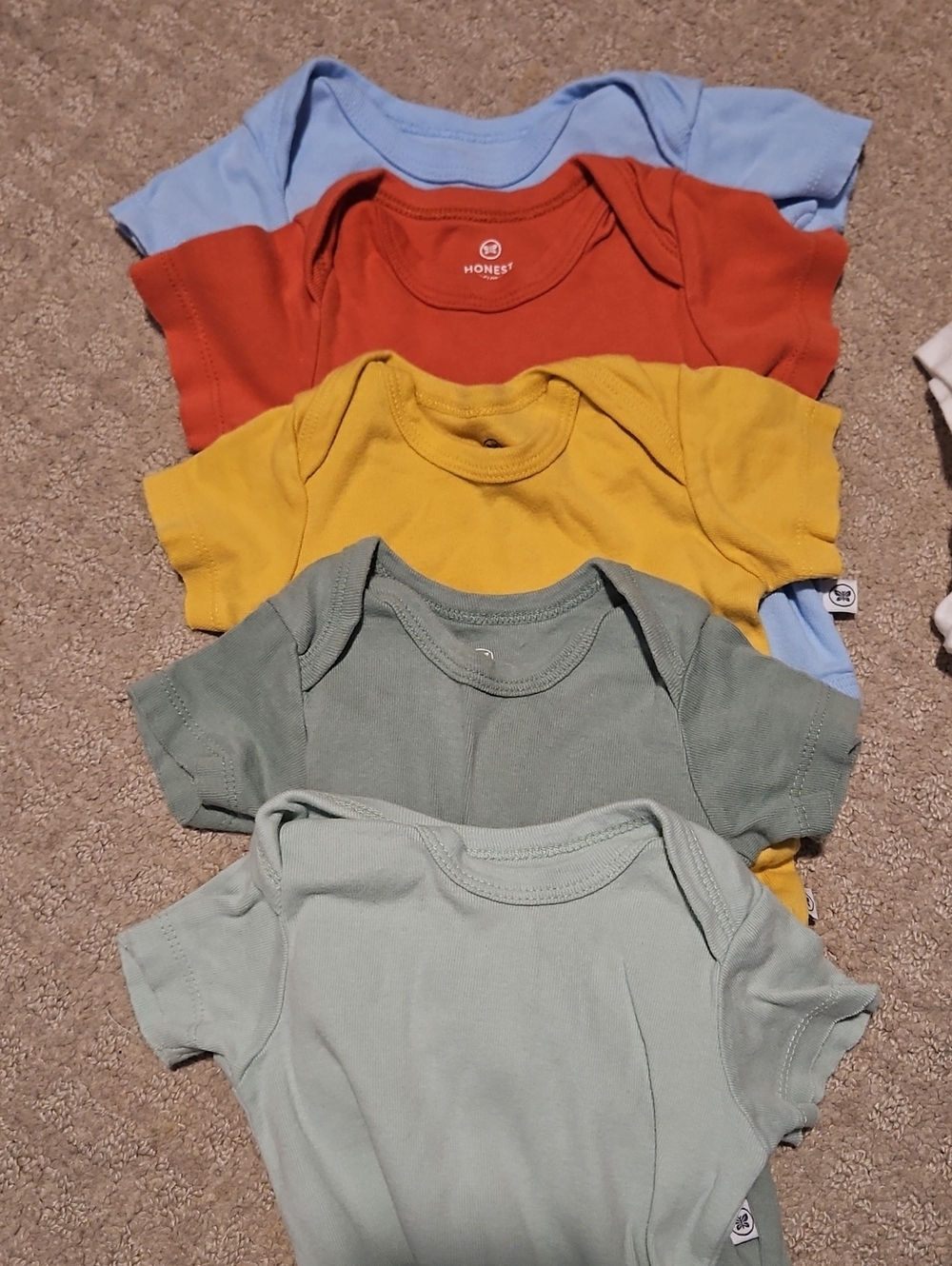 Honest Baby 3-6 Month Onesie Bundle Of 9 (Plus A Bonus Onesie)